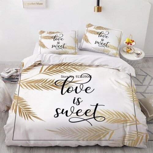 Nordic Flower Home Textiles 3D Bed Linens Bedding Sets Quilt Covers Pillow Shams Duvet Cover Sets Bedclothes Twin Double Single