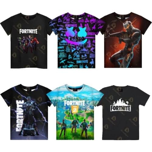 Fortnite Mens 3d T-shirt Kids Cartoon Print Short Sleeve T-shirt Men/women Casual Short Shirt Fashion Cartoon Boy Top