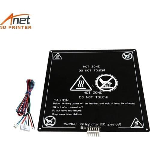 Hot Anet Aluminum MK3 12V Hot bed Heatbed Table Printing Platform For Anet 3D Printer A8 A6 A2 Dropshipping wholesale support