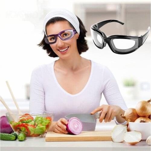 Safely Tearless Kitchen Onion Goggles Eye Glasses Onions Chopping Tears Free Protector Kitchen Cooking Tools