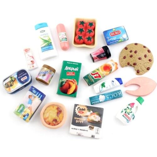 Simulation daily necessities accessories Epoxy mobile phone shell materials Cream diy resin cabochons Fridge magnet patch 20pcs