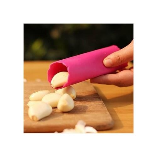 2015 New Useful Practical Home Kitchen Tool Magic Silicone Garlic Peeler Peel Easy