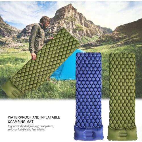 New Camping Sleeping Pad Inflatable Air Mattresses Outdoor Mat Furniture Bed Ultralight Cushion Pillow Hiking Trekking Cushion