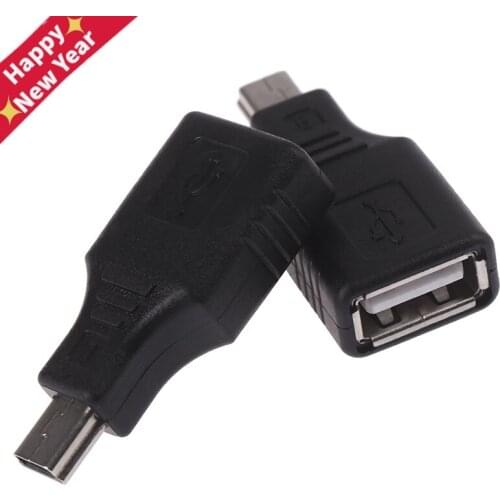 Mini USB Male to USB Female Converter Connector Transfer data Sync OTG Adapter for Car AUX MP3 MP4 Tablets Phones U-Disk