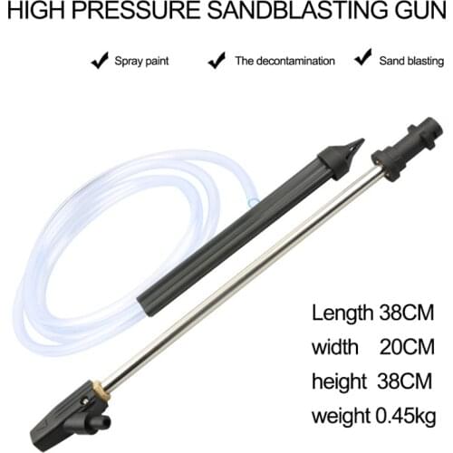 Wet Sand Blaster Hose Sand Blasting Gun Tube High Pressure Washers Blasting Pressure Gun Car Washer Wet Tool Kit Garden Supplies