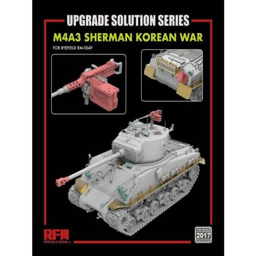 RYEFIELD MODEL RFM RM-2017 1/35 Upgrade Set for M4A3 76W HVSS Sherman Korean War - Scale Model Kit