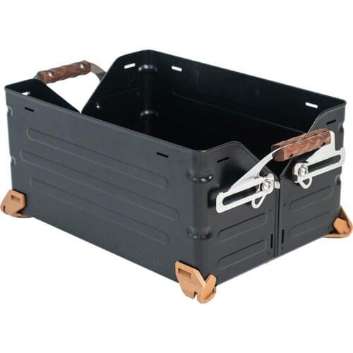 TNR Steel Outdoor Camping Foldable Multifunctional Storage Box storage box galvanized plate Open shelf Storage Rack