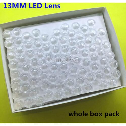 406 pcs whole box 15 30 45 60 90 100 Degree 13mm Mini LED PCB Angle Lens for LED Lamp Convex Lenses 1W 3W 5W High Power Lens