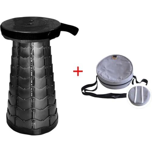 Outdoor Telescopic Stool Folding Chiar Outdoor Portable Stool Folding Chair Camping Stool Convenient Fishing Chair