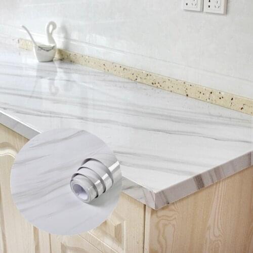 10M Waterproof Marble Wallpaper Vinyl Self Adhesive Film Living Room Wall Decor Kitchen Cabinets Desktop Drawer Contact Paper
