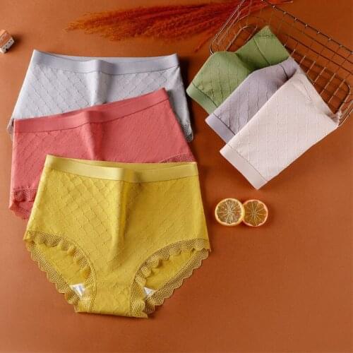 Maidy Winter New Female Briefs Cotton Panty High-Rise For Women Underwear Plus Size M-L-XL-2XL