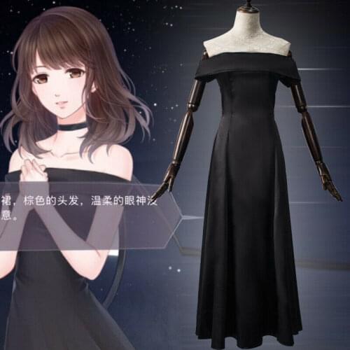 Love and Producer Mr. Love: Queens Choice helios black dress cosplay costume