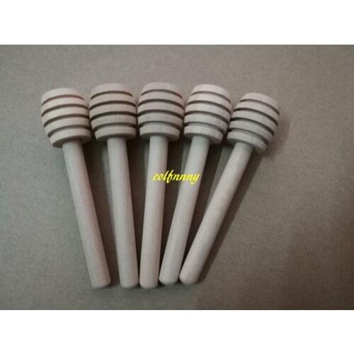 100pcs/lot Free Shipping 8cm 10cm 14cm Mini Wooden Honey Stick Wood Honey Dipper Party Supply