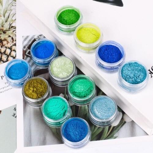12 Pcs/Set Fashion Nail Glitter Powder DIY Shiny Dust Fluorescence DIY Nail Art Decoration Manicure Salon Tools Accessories