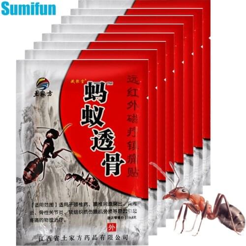 8pcs Ant Arthritis Medical Herb Patch Spine Joint Cervical Spondylosis Plaster for Neck And Shoulder Massage Pain Relief Patches