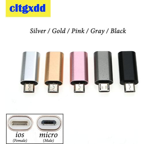 Cltgxdd Micro USB Male to 8-Pin ios Female Adapter Charging Converter Connector Adapter For iPhone Android