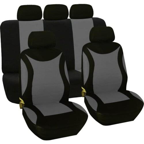 Universal Car Seat Cover seat Protector Interior Grey+Black Accessories Fits All Standard Car Seats