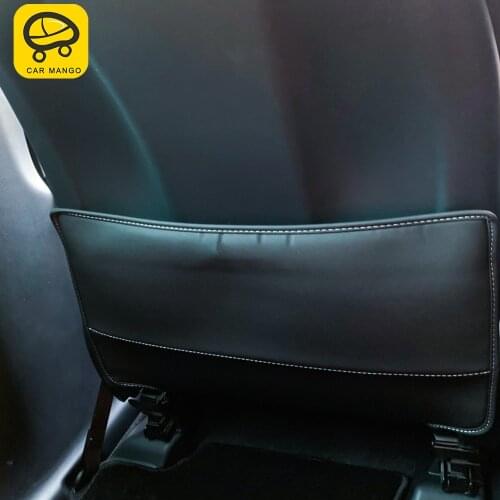 CarManGo Car Accessories PU Leather Seat Back Anti-kick Pad Mat Anti-dirty Cushion Decoration for Lexus ES NX RX CT