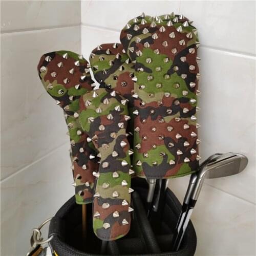 WHITE NAILS golf driver headcover CAMOUFLAGE golf club fw ut woods covers for man women