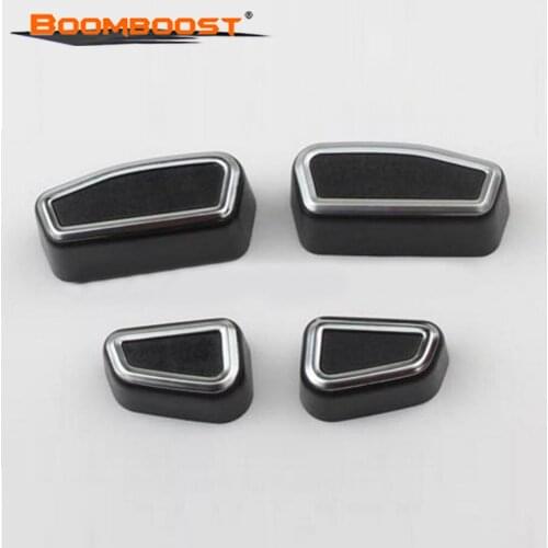 BoomBoost Car Interior Stylings 4pcs Front Seat Adjustment Switch Cover for 2011-2015 Jeep Grand Cherokee Patriot Chrysler
