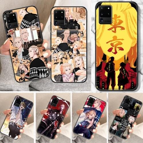 Tokyo Revengers Phone case For Samsung Galaxy Note 4 8 9 10 20 S8 S9 S10 S10E S20 Plus UITRA Ultra black art cell cover fashion