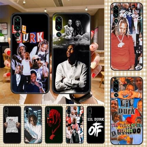 Rapper lil durk Phone case For Huawei P Mate P10 P20 P30 P40 10 20 Smart Z Pro Lite 2019 black fashion hoesjes tpu Etui trend
