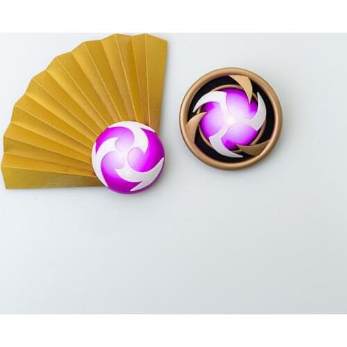 Game Genshin Impact Eye of God Barr Thunder Element Badge Headwear Accessories Glowing Weapon Cosplay Props