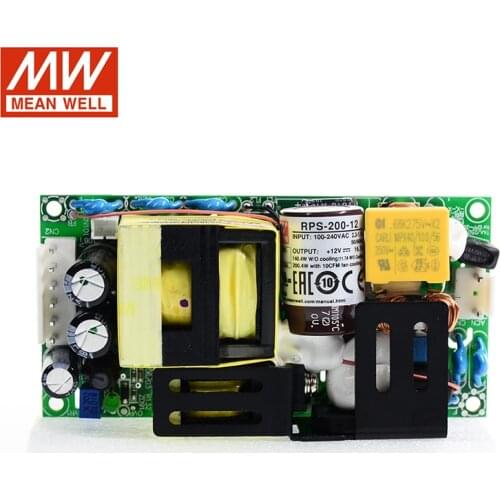MEAN WELL RPS-200-12 Switching Medical Power Supply 110V/220V AC to 12V DC 16.7A 200W Meanwell Open Frame Power Supply unit PCB