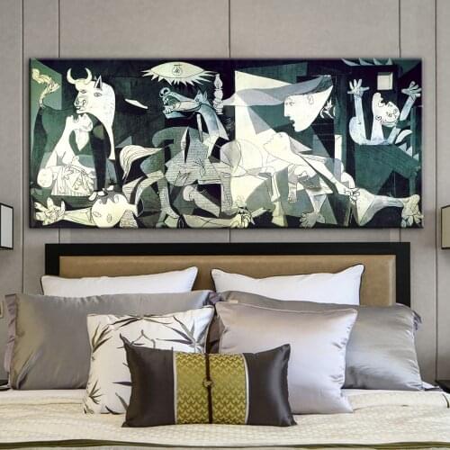 Picasso Guernica Famous Canvas Painting Print on Canvas Artwork Canvas Art Prints Reproductions Wall Pictures Home Decoration