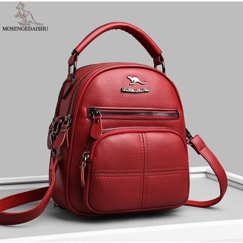 Fashion Letter Design Womens Backpack High Quality PU Leather Ladies Shoulder Bag Casual Women Travel Bags Mochilas De Mujer