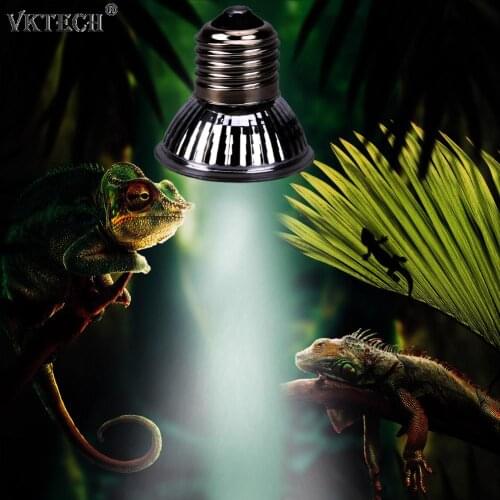 Reptile Tortoise UVA+UVB 3.0 Heating Lamp Full Spectrum Sunlamps Basking Heating Lights Pet Products 25/50/75W