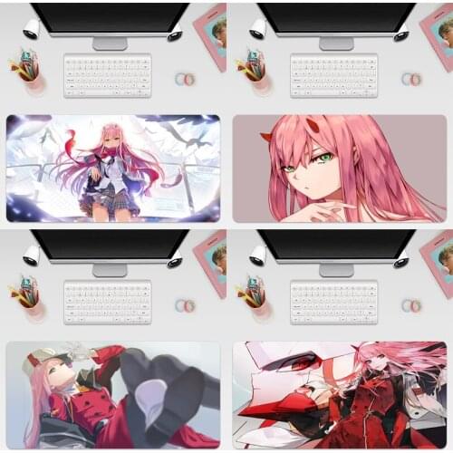 Zero Two Large Keyboard Cover Non-Slip Rubber Base Computer Carpet Desk Mat PC Game Mouse Pad