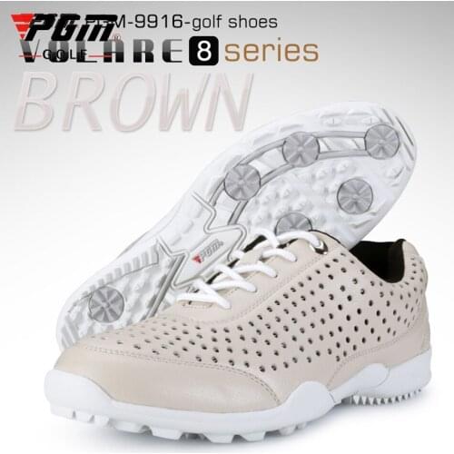Pgm Golf Shoes Waterproof Mens Mesh Leather Patented Sneakers Anti-Skid Breathable Sports Athletics Trainers Size 39-44 AA10101