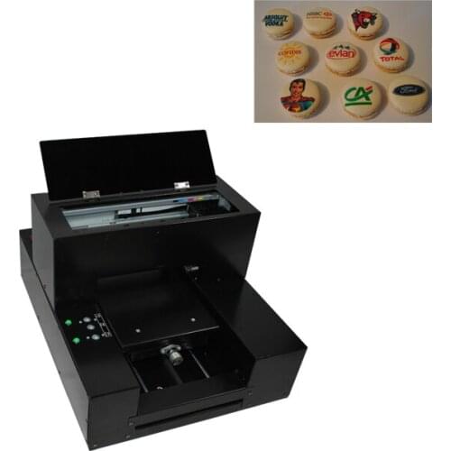 A4 flatbed printer, with different ink, for food printer