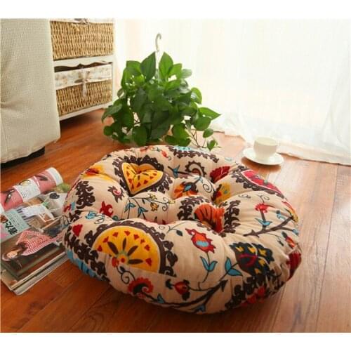 Chair Cushion Cotton Comfortable Big Round Cushion Household Ground Decoration Lumbar Pillow Throw Pillow Floor Cushion