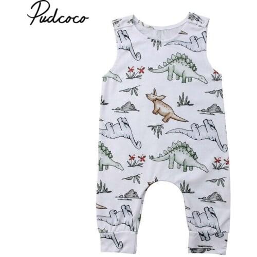 Pudcoco 2020 Spring Summer Baby Jumpsuits 0-24M New Baby Kids Boy Girl Infant Cotton Romper Jumpsuit Clothes Outfit Toddler Baby