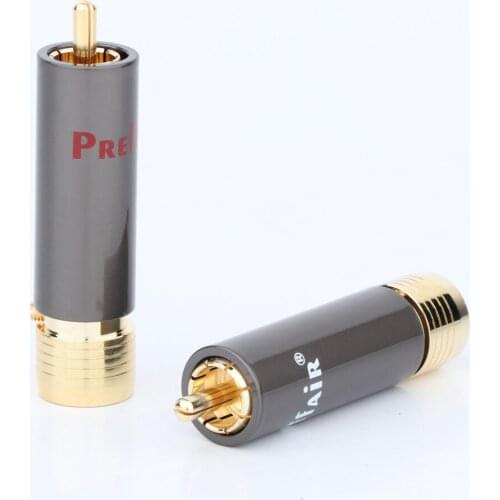 Preffair 4Pcs R1712 High Performance Audio RCA Connectors Plug