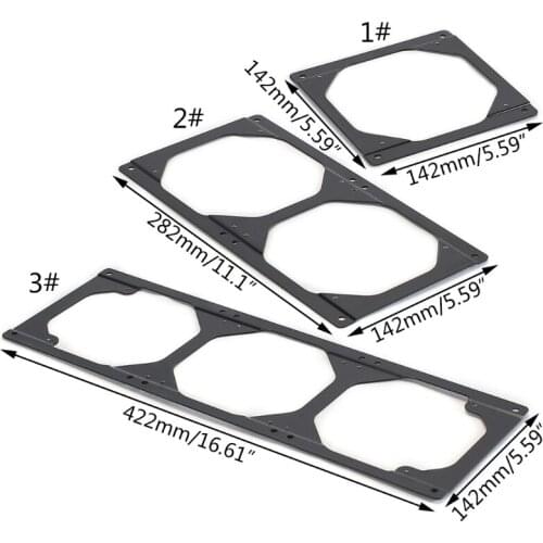 Chassis Cooling Fan Conversion Adapter Bracket Holder for Computer Case Heatsink Accessories 120 to 140/240 to 280/360 to 420