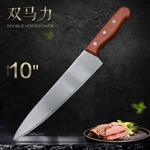 Chef Knife Gyuto Japanese Kitchen Knife Butcher 10 inch Stainless Steel Slicer Knives Cooking Tool Cleaver Cutting Meat Slicing
