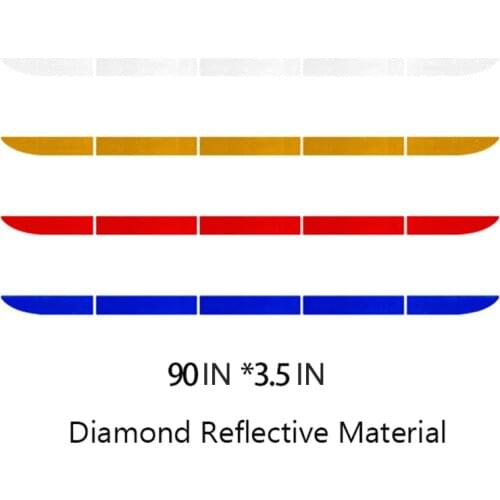 Car Reflective Sticker Striping Tape Car 35"Exterior Reflective Strip Warning Safety Reflector Sticker Car Decor Car Accessories