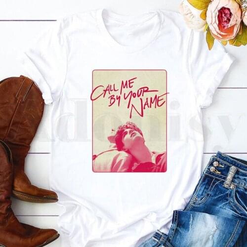 Call Me By Your Name Elio Oliver Aethetic Short Sleeve Female Tops Tees Harajuku VintageT Shirts Womens T-shirt