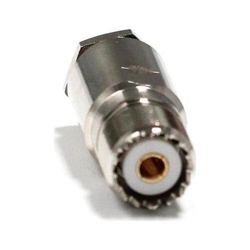 1pc New UHF Female Jack Connector With For RG8,RG213,LMR400 Straight Nickelplated Wholesale
