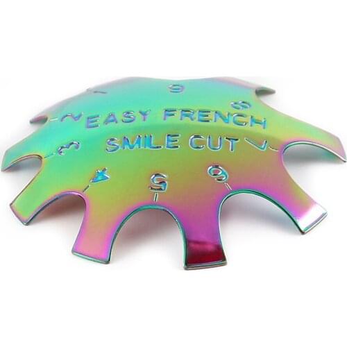 1pcs Easy French Line Edge Nail Cutter Stencil Tool Nail Guides Nail Edge Trimmer Clipper Smile Line Nail Art DIY Manicure Tool