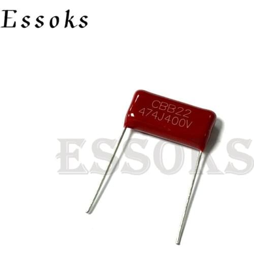 10PCS 400V474J 0.47UF Pitch 10mm 15mm 20mm 470NF 474 474J 400V CBB Polypropylene film capacitor