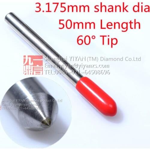 10pcs/lot Diamond Drag engraving bit dremel engraver point diamond tipped cutter with 3.175 (1/8") shank diameter 60 degree tip