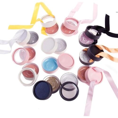 10/pack wholesale false eyelash packaging box lash boxes packaging custom logo faux mink eyelashes fake strip empty round case