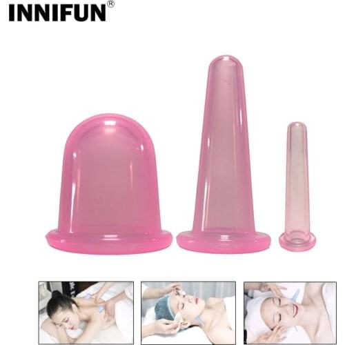 3/4pcs Silicone Cupping Set Anti Cellulite Suction Cup For Body Face Cupping Therapy Massage Vacuum Cup Relax Health Care Tool