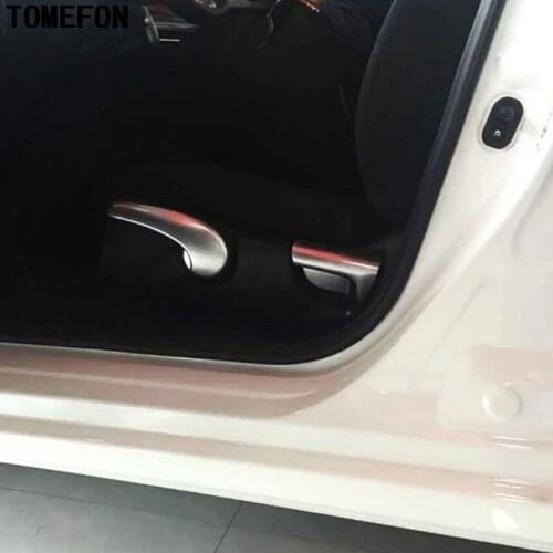 3pcs For Honda City 6th 2014 2015 2016 LHD ABS Chrome Front Seat Adjustment Knob Swithch Trim Cover Interior Accessories