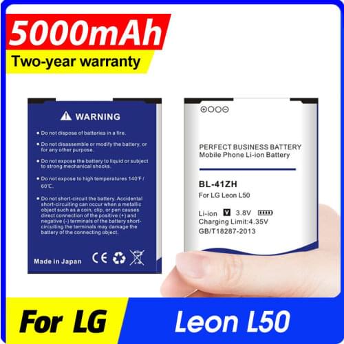 4550mAh BL-41ZH BL41ZH Battery for LG Leon L50 C40 H340 H343 H345 MS345 D213N LS665 D290 D295