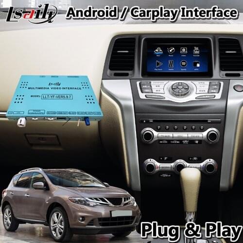 Lsailt Android Car GPS Navigation Interface for Nissan Murano Z51 2011-2014 year with Wireless Carplay ADAS DVR